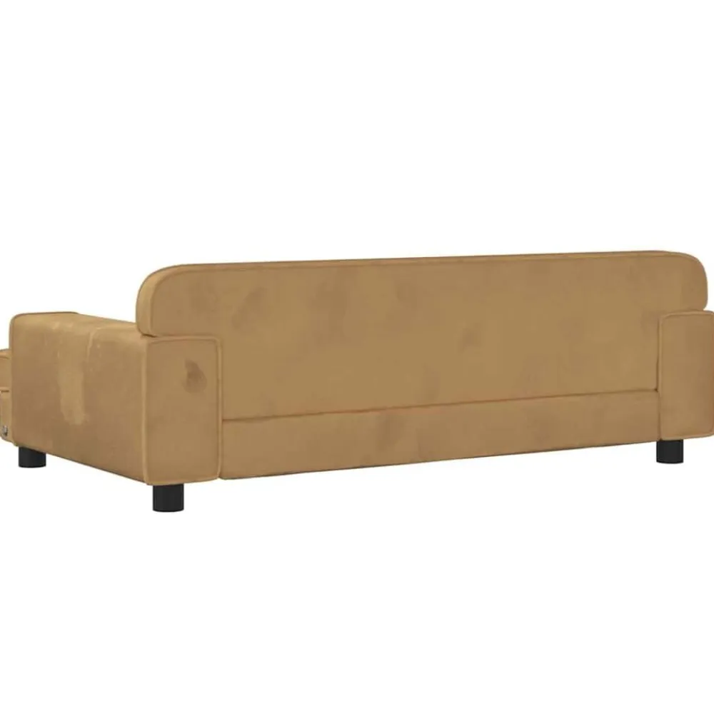 vidaXL Cama para perros de terciopelo marrón 90x53x30 cm Marrón Sale