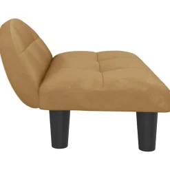 vidaXL Productos Para Mascotas-Cama para perros de terciopelo marrón 70x52x30 cm