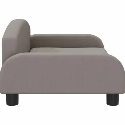 vidaXL Cama para perros de tela gris 70x45x30 cm Taupé New