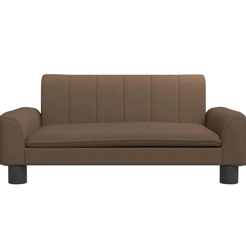 vidaXL Productos Para Mascotas-Cama para perros de tela marrón 70x45x30 cm
