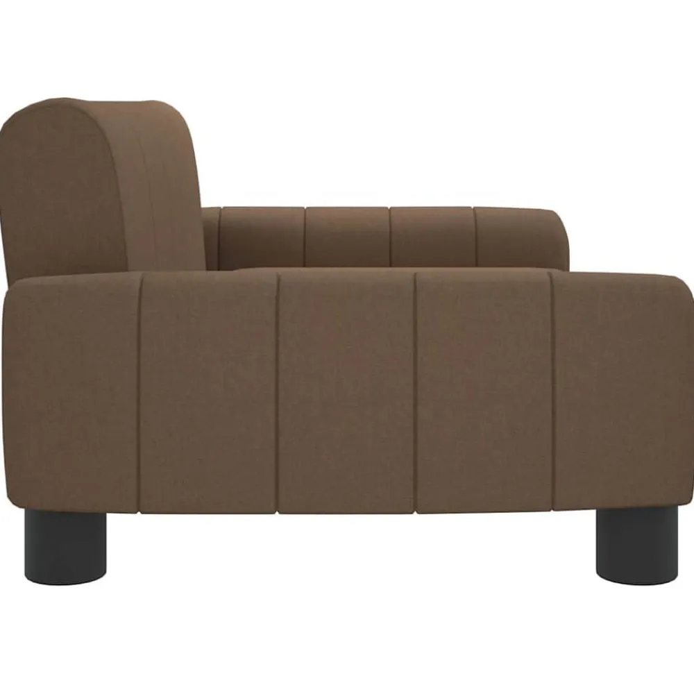 vidaXL Productos Para Mascotas-Cama para perros de tela marrón 70x45x30 cm