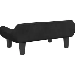 vidaXL Cama para perros de terciopelo negra 70x40x24 cm Negro Online