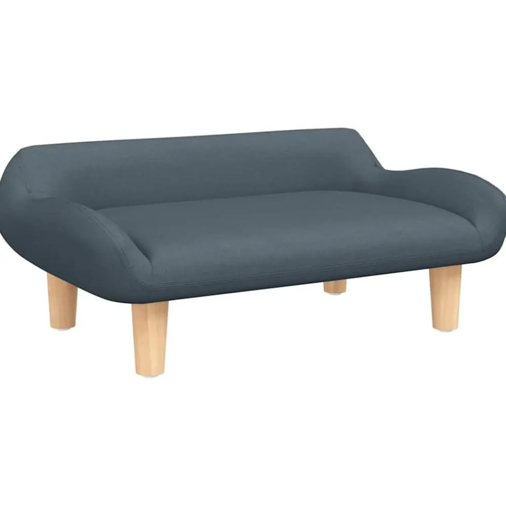 vidaXL Cama para perros de tela 70x40x24 cm Gris oscuro Outlet