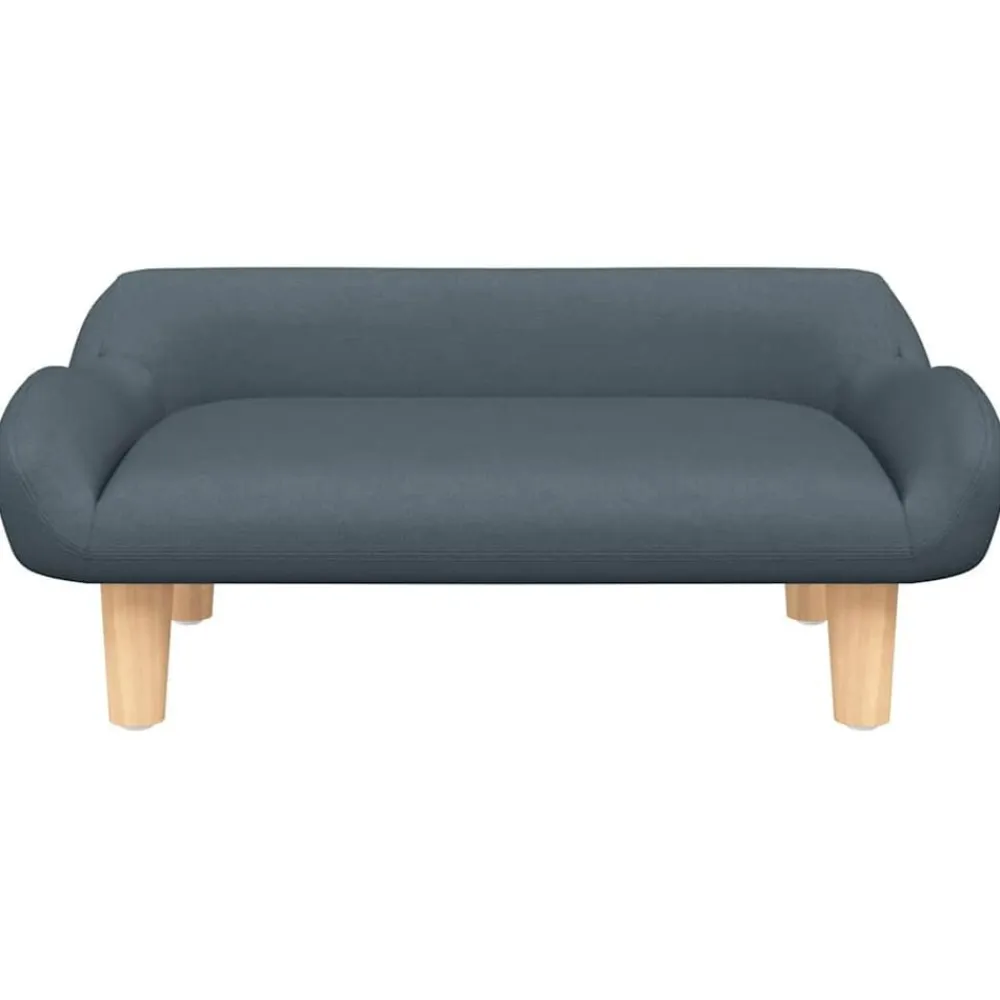 vidaXL Cama para perros de tela 70x40x24 cm Gris oscuro Outlet