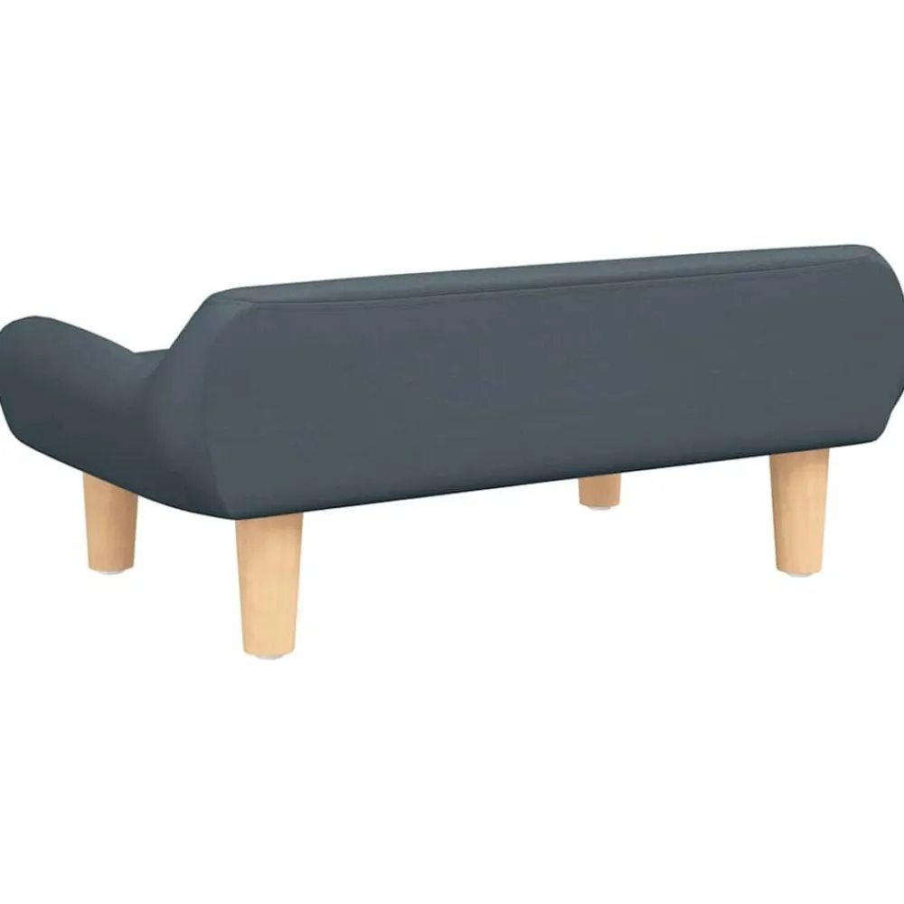 vidaXL Cama para perros de tela 70x40x24 cm Gris oscuro Outlet