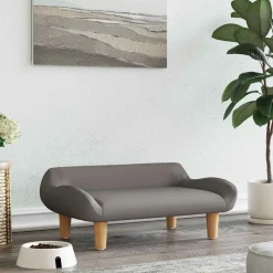 vidaXL Cama para perros de tela gris taupe 70x40x24 cm Taupé