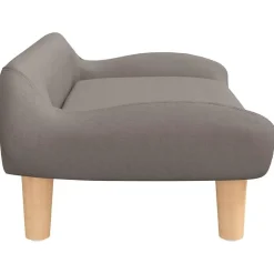 vidaXL Cama para perros de tela gris taupe 70x40x24 cm Taupé