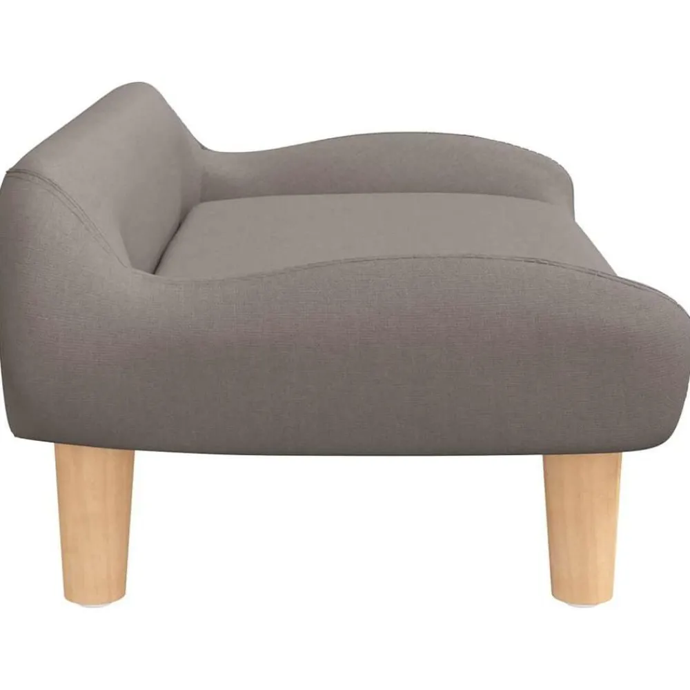 vidaXL Cama para perros de tela gris taupe 70x40x24 cm Taupé