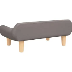 vidaXL Cama para perros de tela gris taupe 70x40x24 cm Taupé