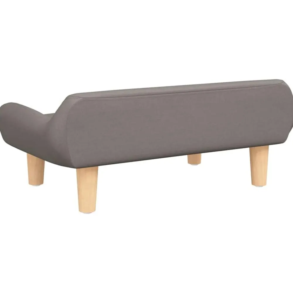 vidaXL Cama para perros de tela gris taupe 70x40x24 cm Taupé