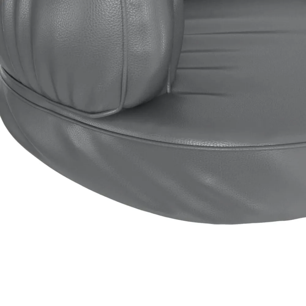 vidaXL Cama para perros de espuma cuero sintético 75x53 cm Gris Discount