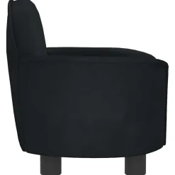 vidaXL Cama para perros de terciopelo negra 66x40x45 cm Negro Online