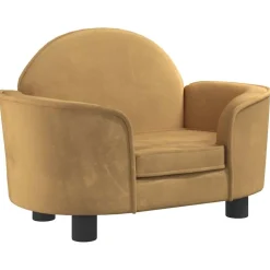 vidaXL Cama para perros de terciopelo marrón 66x40x45 cm Marrón Best