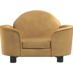 vidaXL Cama para perros de terciopelo marrón 66x40x45 cm Marrón Best