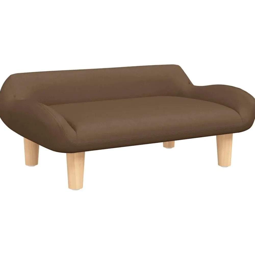 vidaXL Cama para perros de tela marrón 70x40x24 cm Marrón Sale
