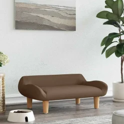 vidaXL Cama para perros de tela marrón 70x40x24 cm Marr&oacute;n Sale