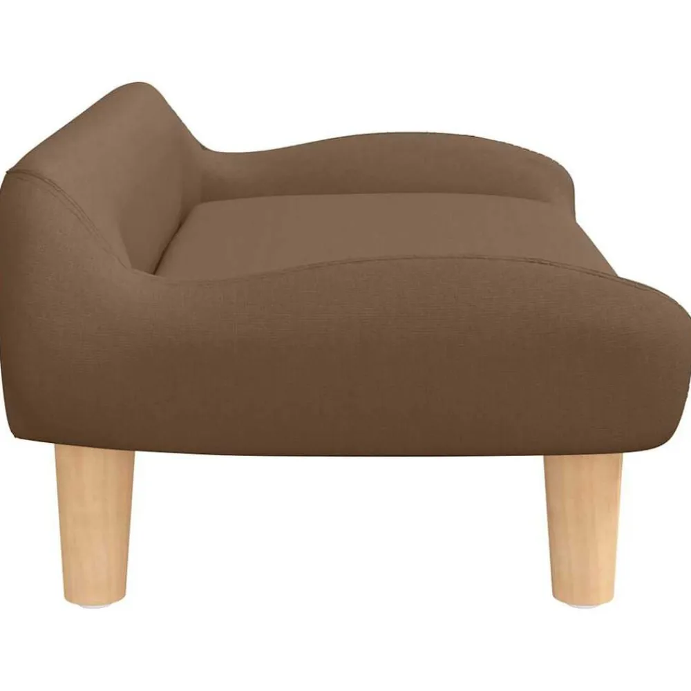 vidaXL Cama para perros de tela marrón 70x40x24 cm Marrón Sale