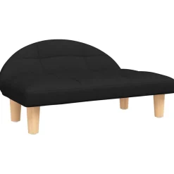 vidaXL Cama para perros de tela negra 70x52x30 cm Negro Sale