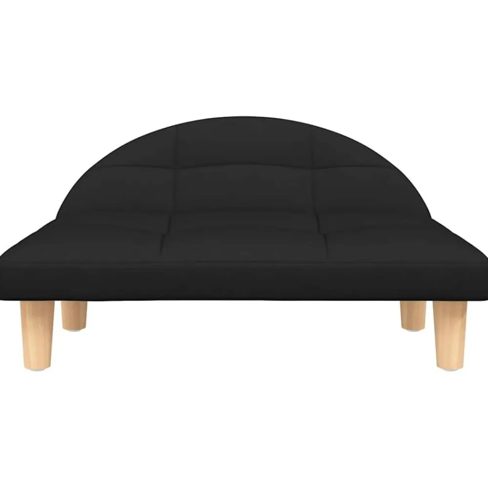 vidaXL Cama para perros de tela negra 70x52x30 cm Negro Sale
