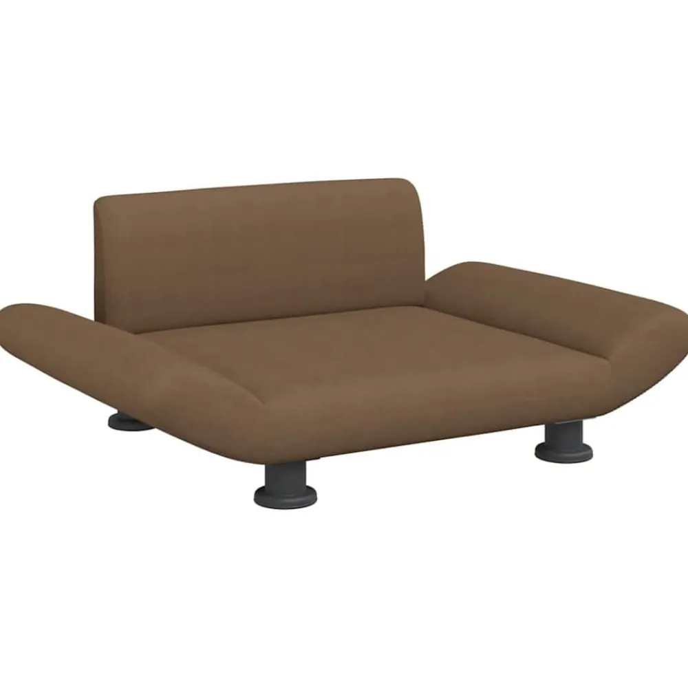 vidaXL Cama para perros de tela marrón 70x45x28 cm Marrón Clearance