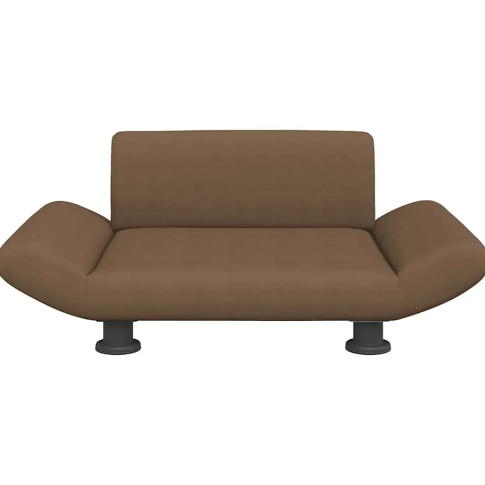 vidaXL Cama para perros de tela marrón 70x45x28 cm Marrón Clearance
