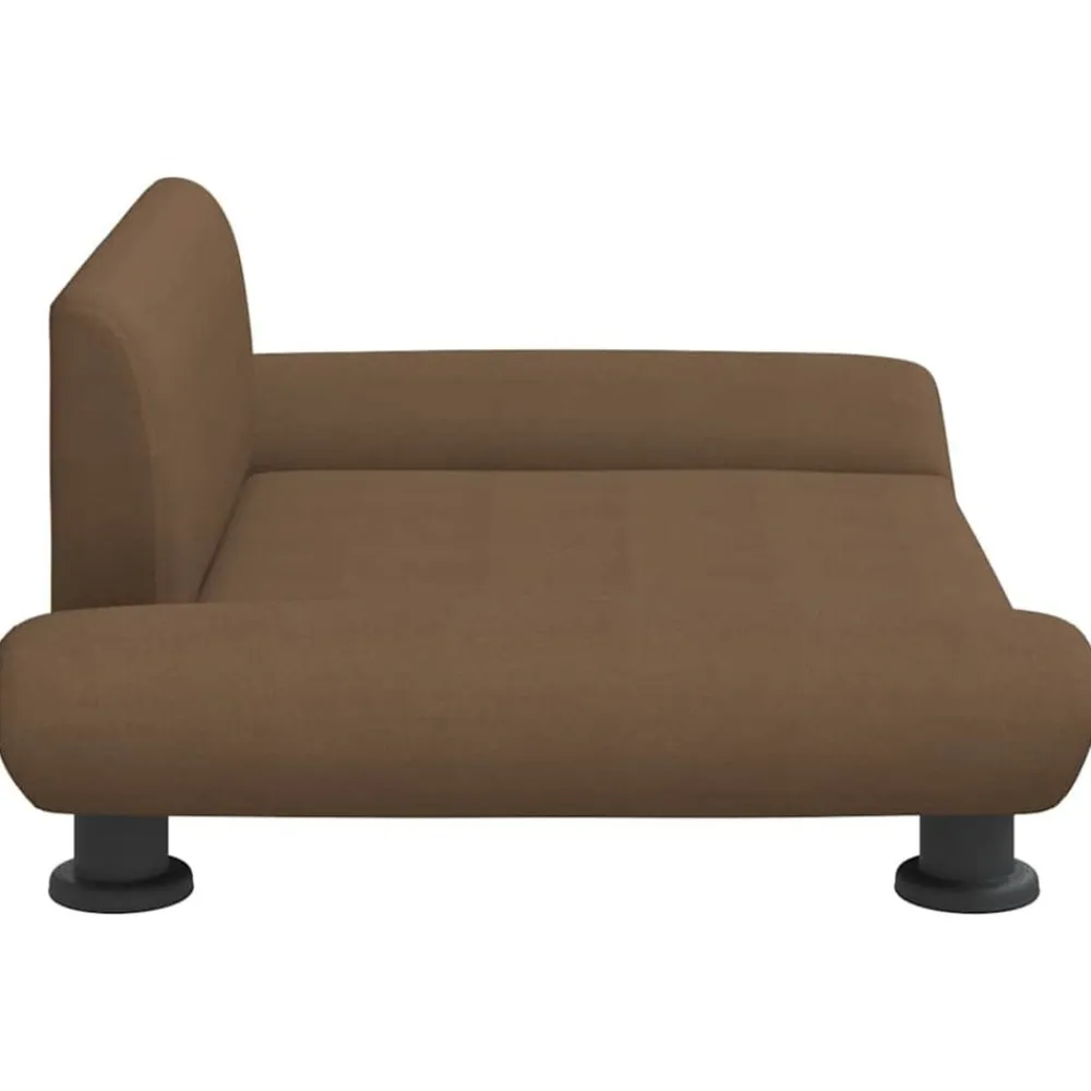 vidaXL Cama para perros de tela marrón 70x45x28 cm Marrón Clearance