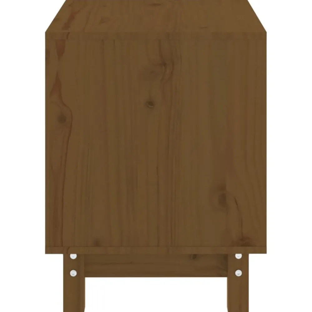 vidaXL Cama para perros madera maciza pino marrón miel 50x40x52 cm Marrón miel Sale