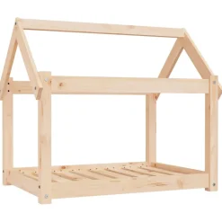 vidaXL Cama para perros madera maciza de pino 81x60x70 cm Natural Online