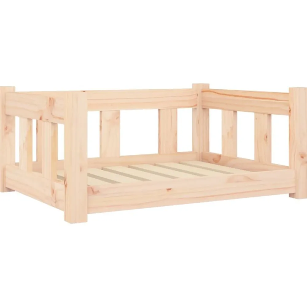 vidaXL Productos Para Mascotas-Cama para perros madera maciza de pino 65,5x50,5x28 cm