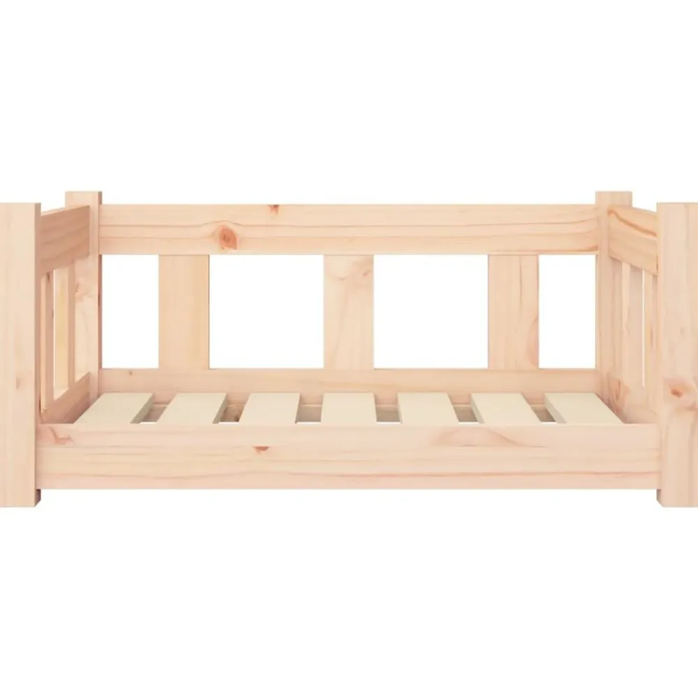 vidaXL Productos Para Mascotas-Cama para perros madera maciza de pino 65,5x50,5x28 cm