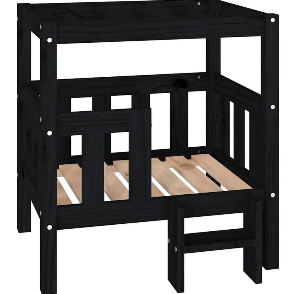 vidaXL Productos Para Mascotas-Cama para perros madera maciza de pino 65,5x50,5x70 cm