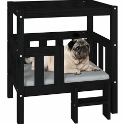 vidaXL Productos Para Mascotas-Cama para perros madera maciza de pino 65,5x50,5x70 cm