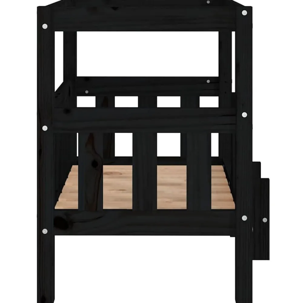 vidaXL Productos Para Mascotas-Cama para perros madera maciza de pino 65,5x50,5x70 cm