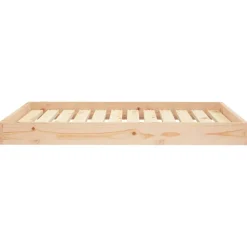 vidaXL Cama para perros madera maciza de pino 101,5x74x9 cm Natural Discount