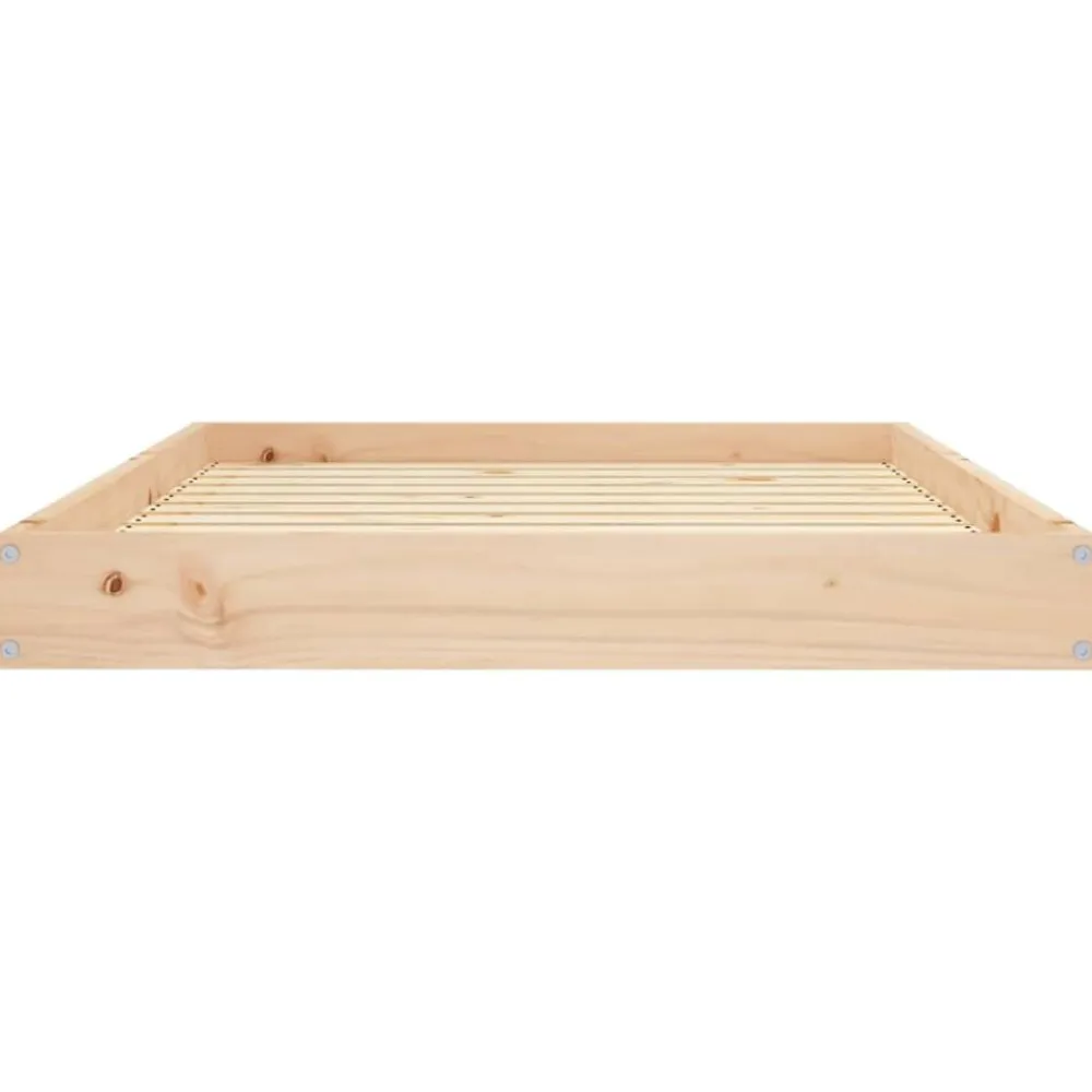 vidaXL Cama para perros madera maciza de pino 101,5x74x9 cm Natural Discount