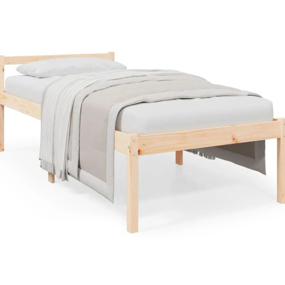 vidaXL Camas Y Accesorios-Cama senior individual pequeña sin colchón 75x190 cm