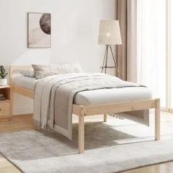 vidaXL Camas Y Accesorios-Cama senior individual pequeña sin colchón 75x190 cm