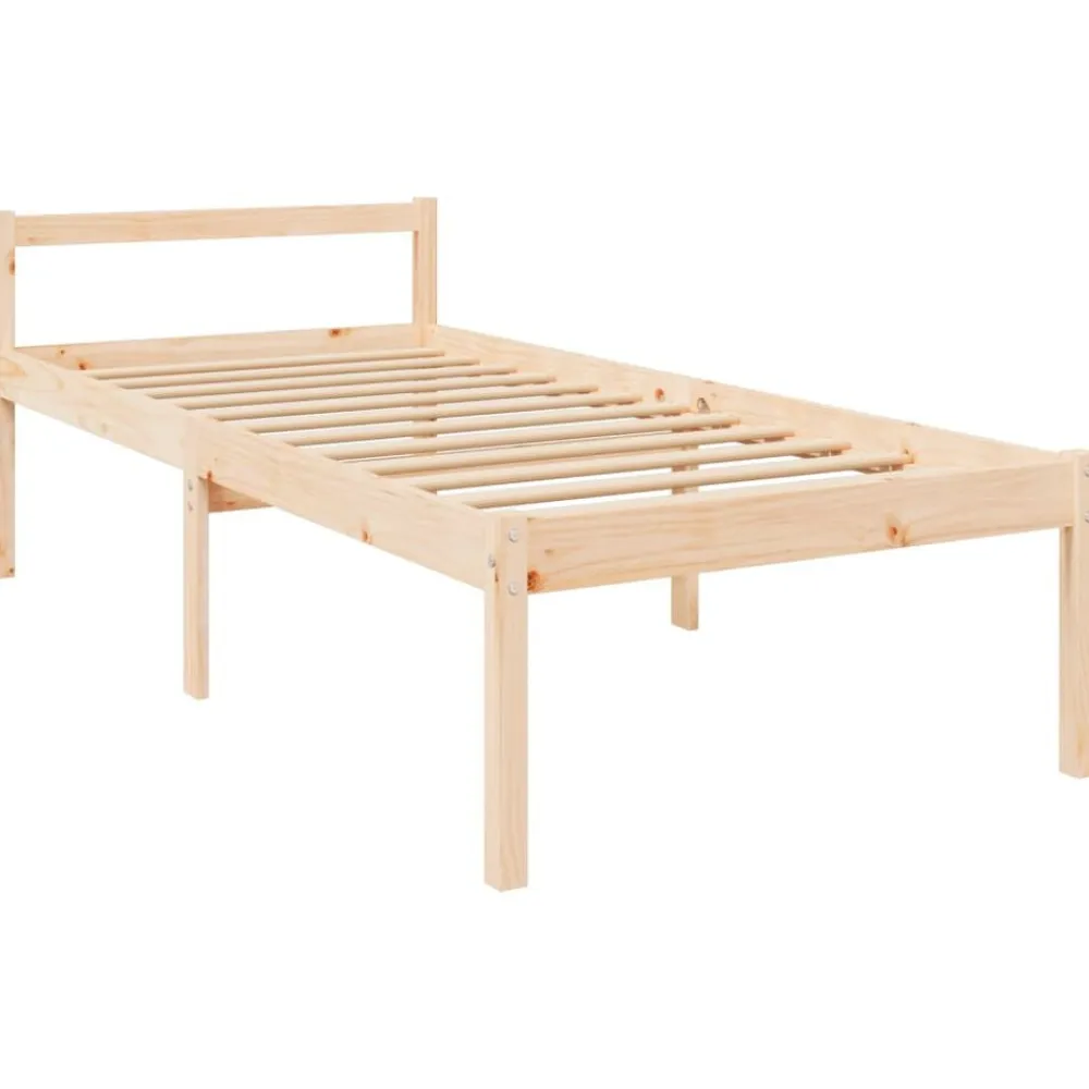 vidaXL Camas Y Accesorios-Cama senior individual pequeña sin colchón 75x190 cm