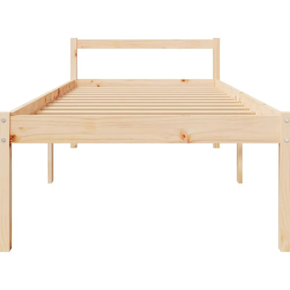 vidaXL Camas Y Accesorios-Cama senior individual pequeña sin colchón 75x190 cm