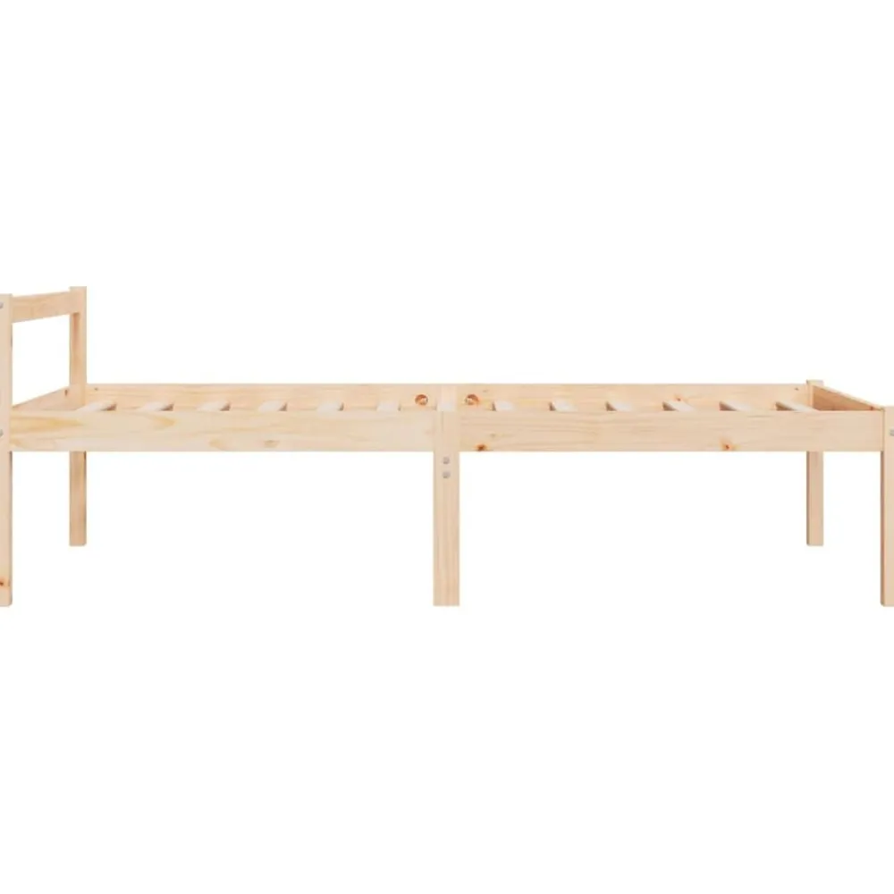 vidaXL Camas Y Accesorios-Cama senior individual pequeña sin colchón 75x190 cm