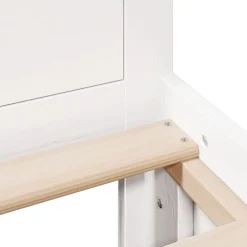 vidaXL Camas Y Accesorios-Cama sin colchón con cabecero madera de pino 200x200 cm