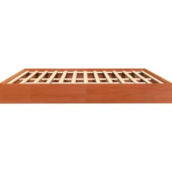 vidaXL Camas Y Accesorios-Cama sin colchón madera maciza de pino marrón cera 200x200 cm
