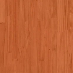 vidaXL Camas Y Accesorios-Cama sin colchón madera maciza de pino marrón cera 200x200 cm
