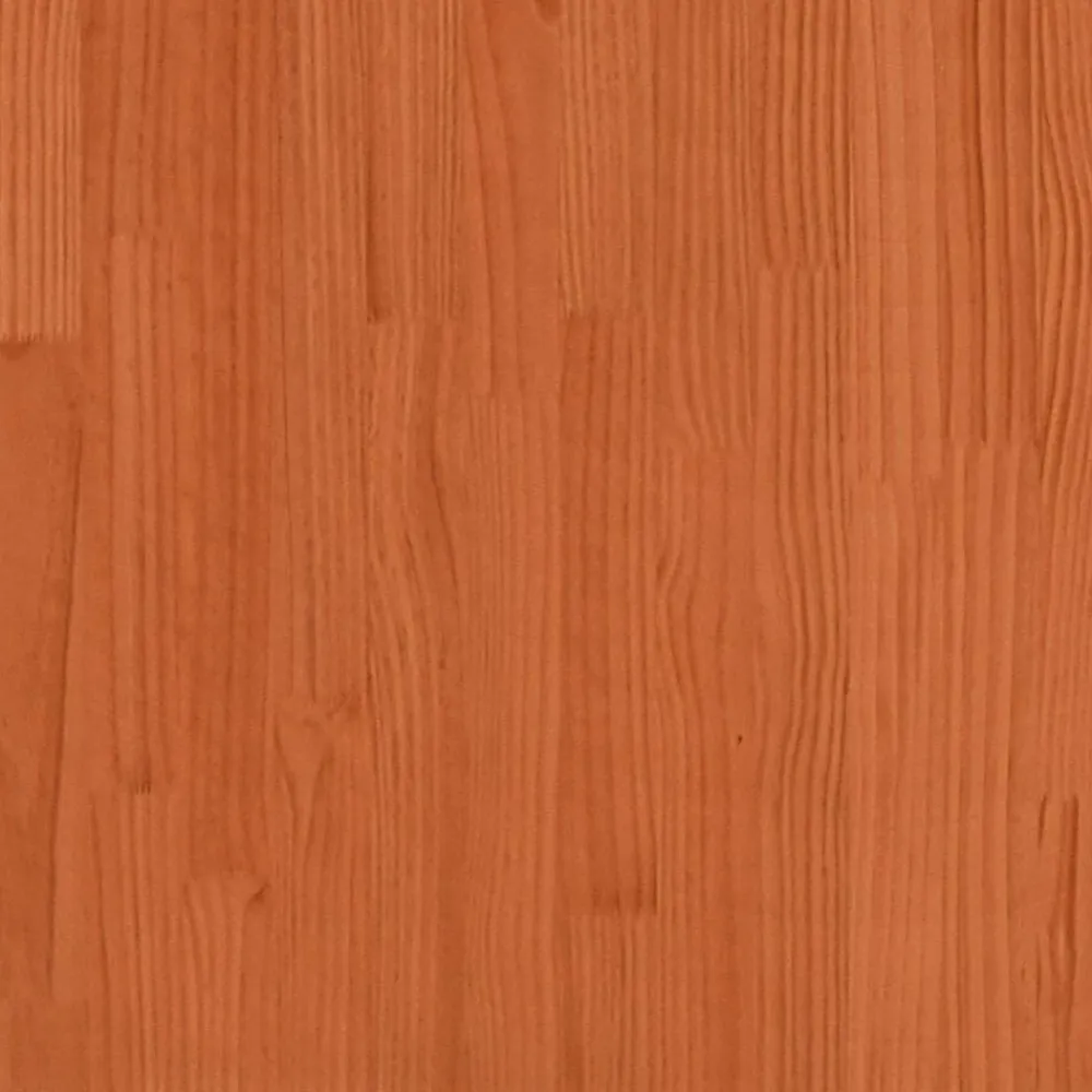 vidaXL Cama sin colchón madera maciza de pino marrón cera 100x200 cm Marrón Clearance