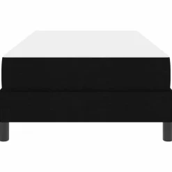 vidaXL Cama tipo Box Spring con colchón 80 x 200 cm tela Negro New