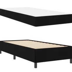 vidaXL Cama tipo Box Spring 80 x 200 cm tela Negro Online