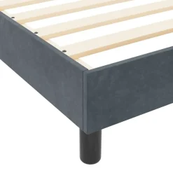 vidaXL Cama tipo Box Spring 80 x 200 cm Terciopelo Gris oscuro