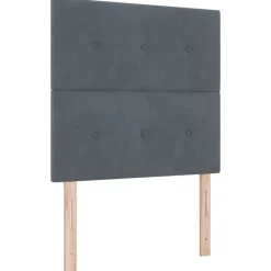 vidaXL Cama tipo Box Spring 80 x 200 cm Terciopelo Gris oscuro
