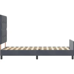 vidaXL Cama tipo Box Spring 80 x 200 cm Terciopelo Gris oscuro