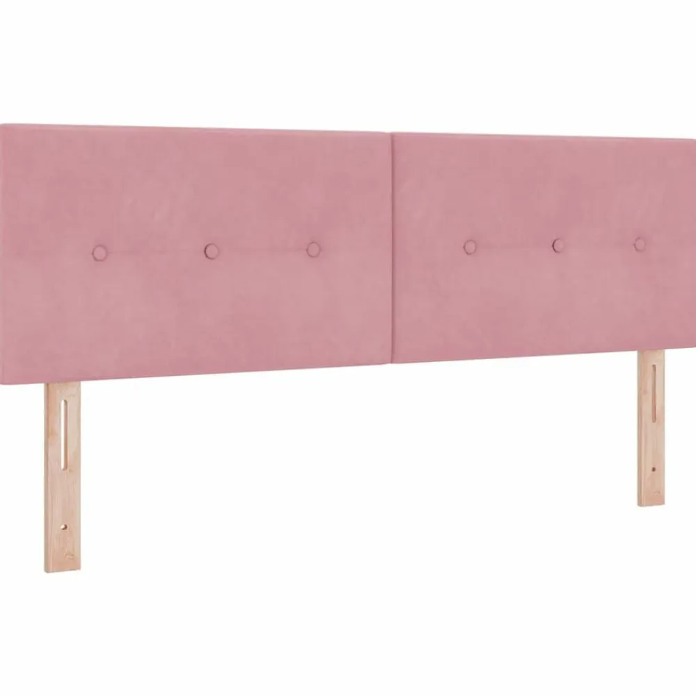 vidaXL Camas Y Accesorios-Cama tipo Box Spring con cabecera 190 x 140 cm Terciopelo